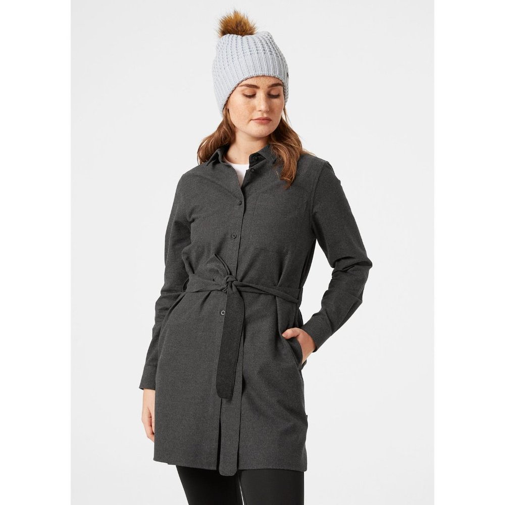 Womens Helly Hansen grey organic flannel shirt